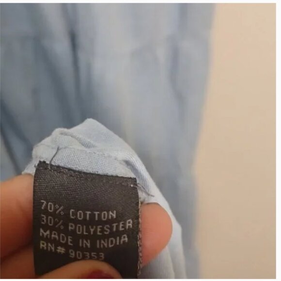 J.Lee blue embroidery A-Line Maxi Dress - Picture 8 of 8